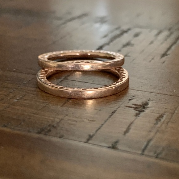 Two Pandora Rose Rings - Picture 3 of 3